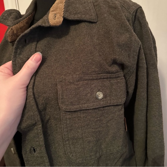 Button Down Warm Olive. Men’s S. Fits women’s Medium. super warm. - Picture 4 of 4